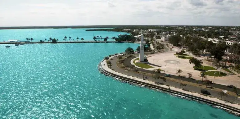 calado na baa de chetumal