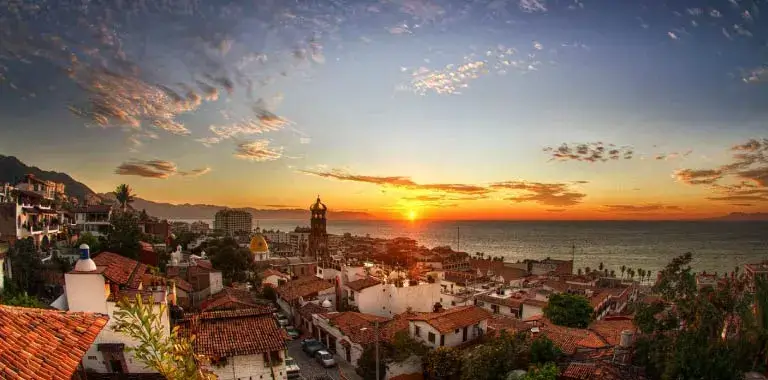 sunset in puerto vallarta