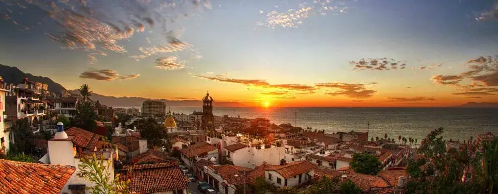 sunset in puerto vallarta